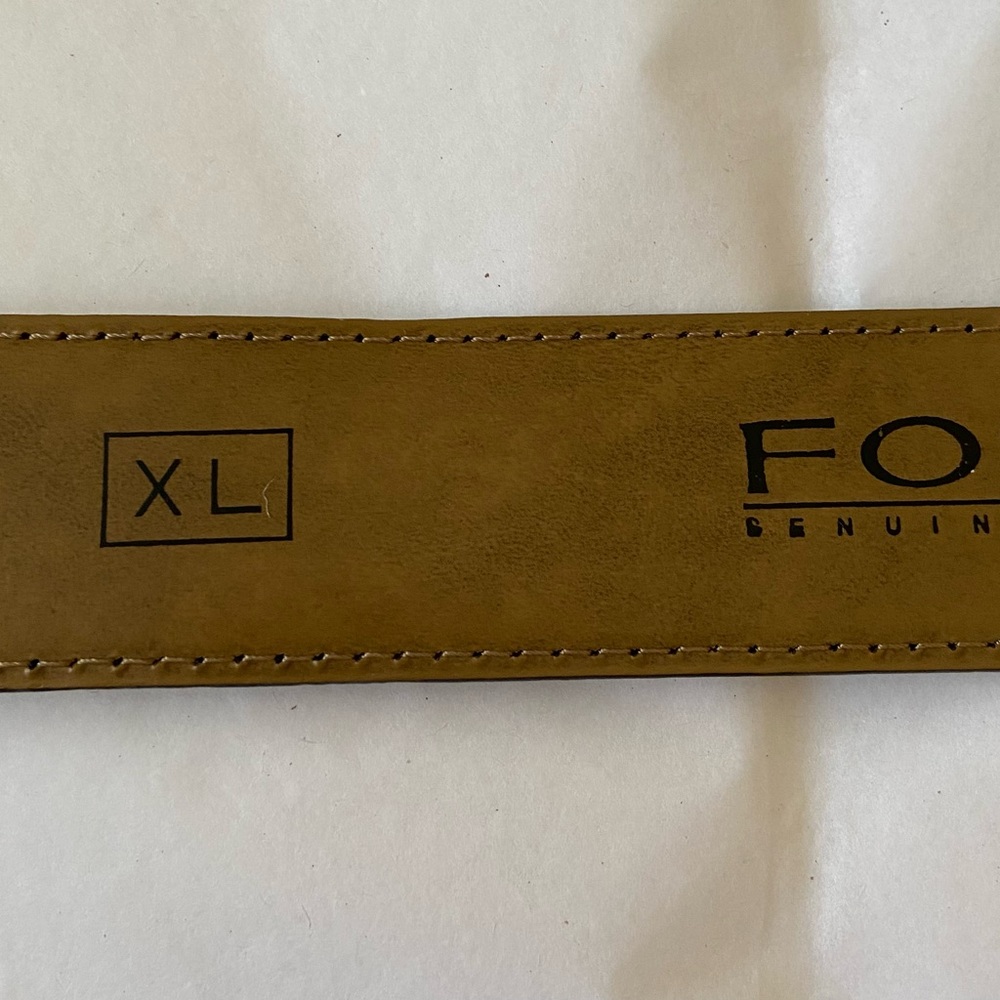 Fossil black leather belt XL - Picture 7 of 8